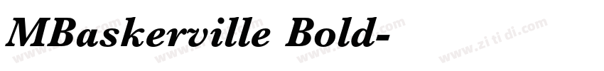 MBaskerville Bold字体转换